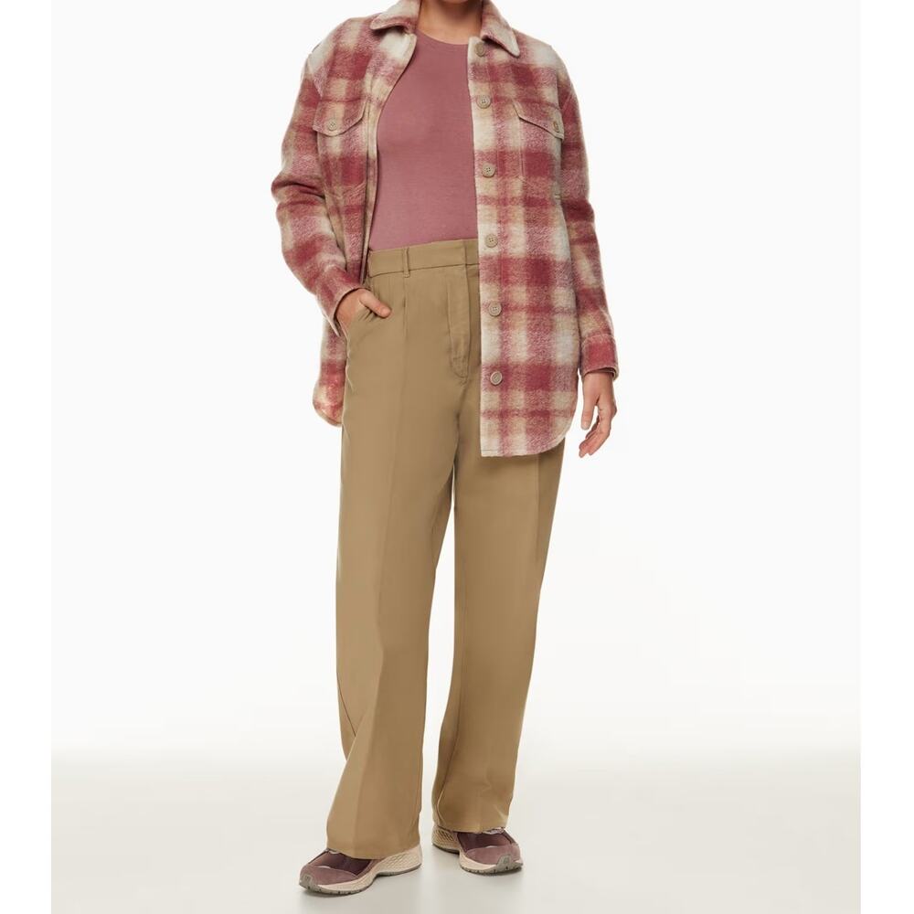 Aritzia Wilfred Free Dion Pants Wide Leg High Waist Pleated Trouser 00